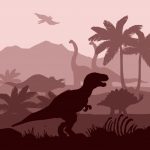 dinosaur-sylwetki-tlo-ablegruje-sztandar-ilustracje_1284-6439