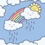sliczne-letnie-slonce-i-chmury-deszczowe-z-teczowymi-postaciami-kawaii_24640-47016