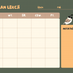 Cute-Animal-Green-Student-Teacher-Class-Schedule