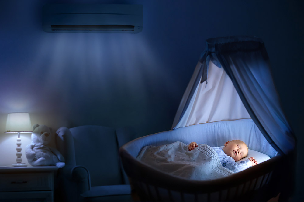 Klimatyzator ścienny pomoże poprawić jakość snu dziecka